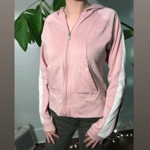 Pale pink Nike zip up